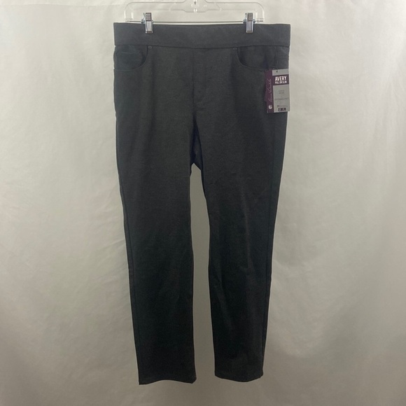 Gloria Vanderbilt Womens Size 16 Short Pull on Leggings Pants Gray Avery NWT - Picture 1 of 9